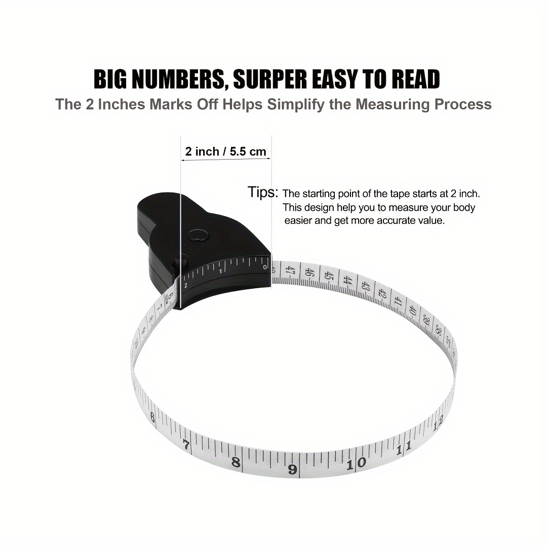 1pc 2.0cm*3m Pvc Material Soft Measuring Tape For Clothing And