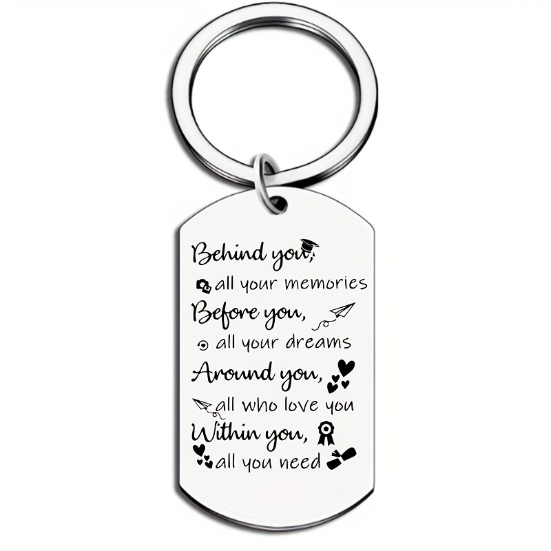 Temu 2023 Graduation Gifts Keychain for Her Class of 2023 Gifts for Teen Girls Senior High School Students Inspirational College Graduation Gifts for