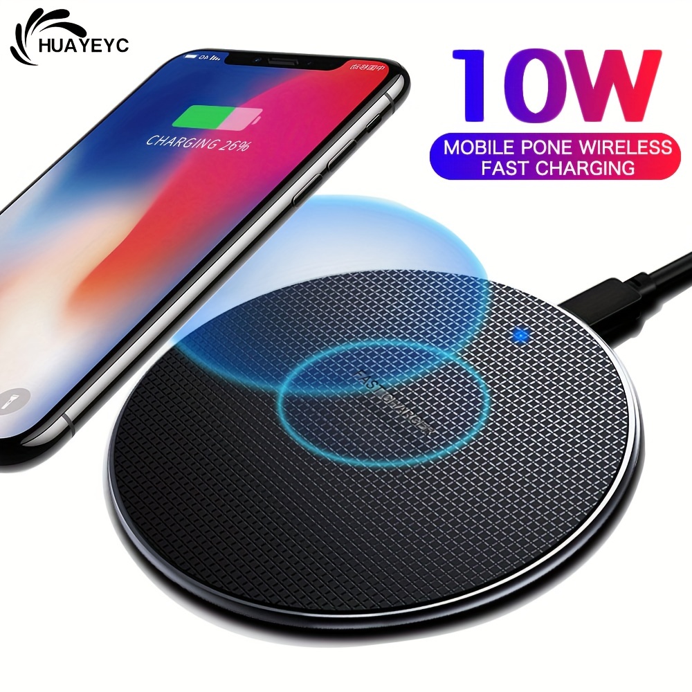  Samsung Qi Certified Wireless Charging Pad with 2A Wall Charger-  Supports charging on Qi compatible smartphones including the Samsung Galaxy  S8, S8+, Note 8, Apple iPhone 8, iPhone 8 Plus, and