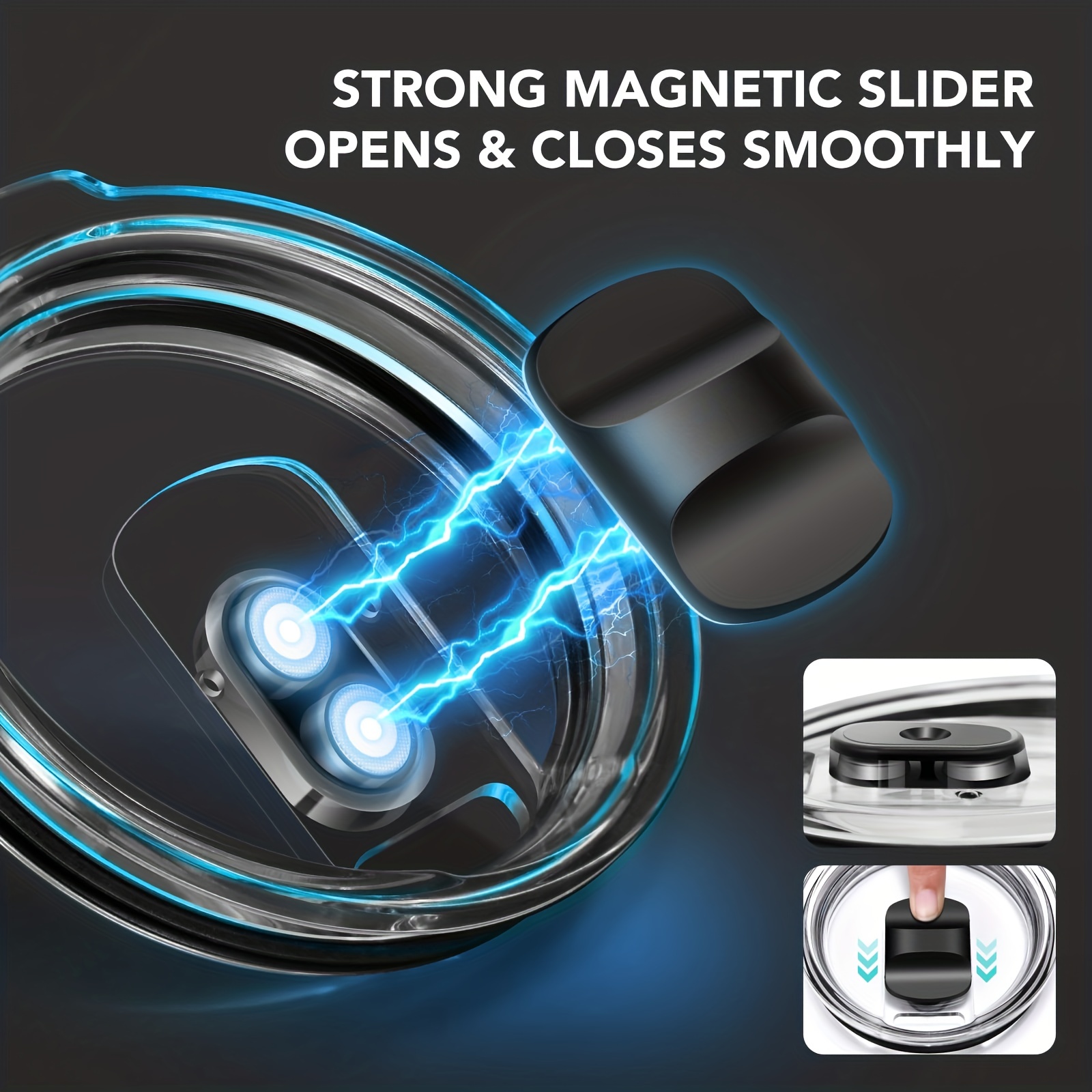 20 oz Tumbler with Magnetic Slider Lid