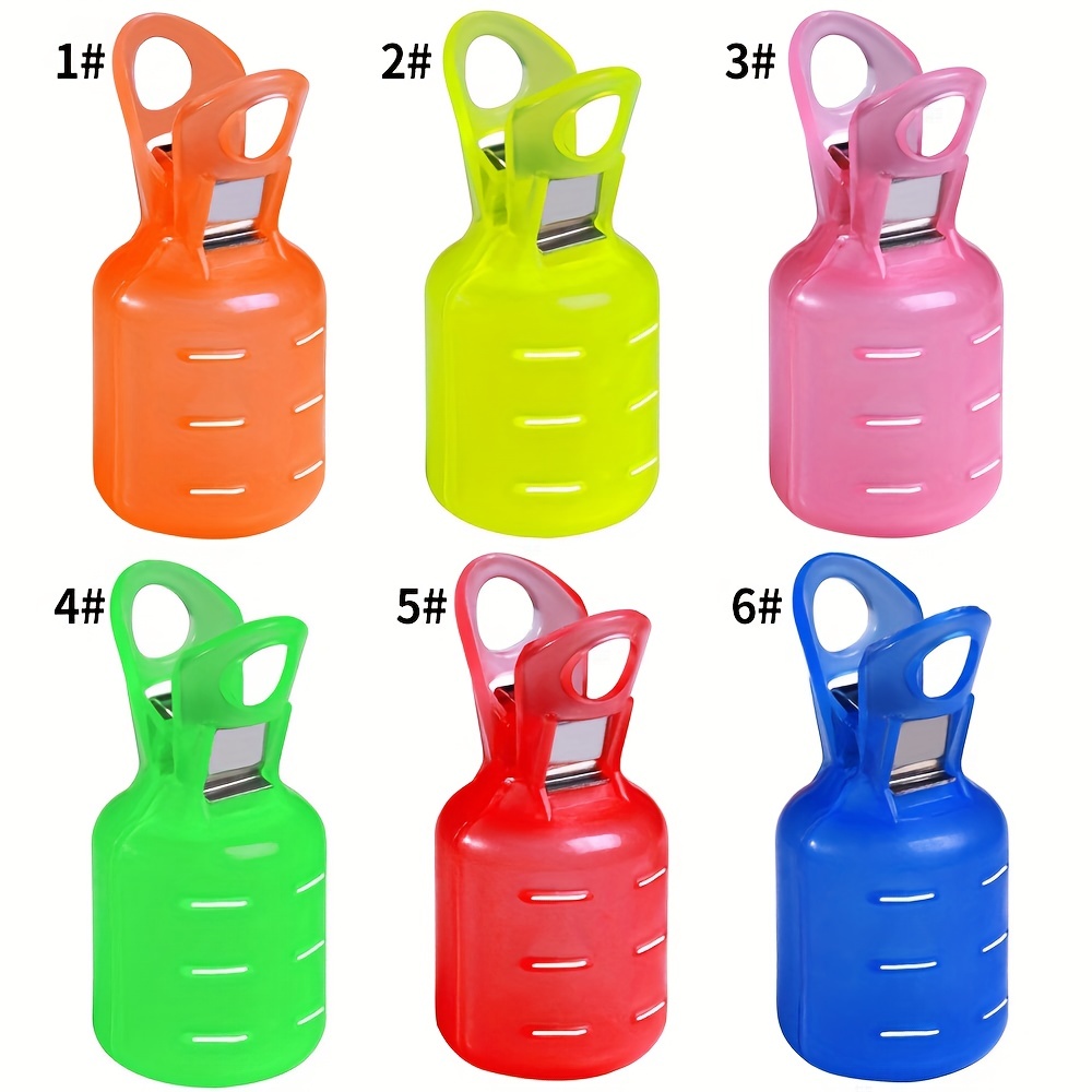 6pcs Portable Fishing Tackle Set: Plastic Wood Shrimp Treble Hooks, D Shape  Carabiner, Squid Umbrella Hook, Hat Safety Clamp