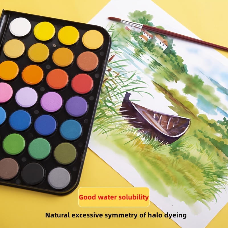 Watercolor Paint Set, 36 Colors of Washable Watercolor Paint Includes Watercolor Palette and 2 Paint Brushes. Great Water Color Kids Paint