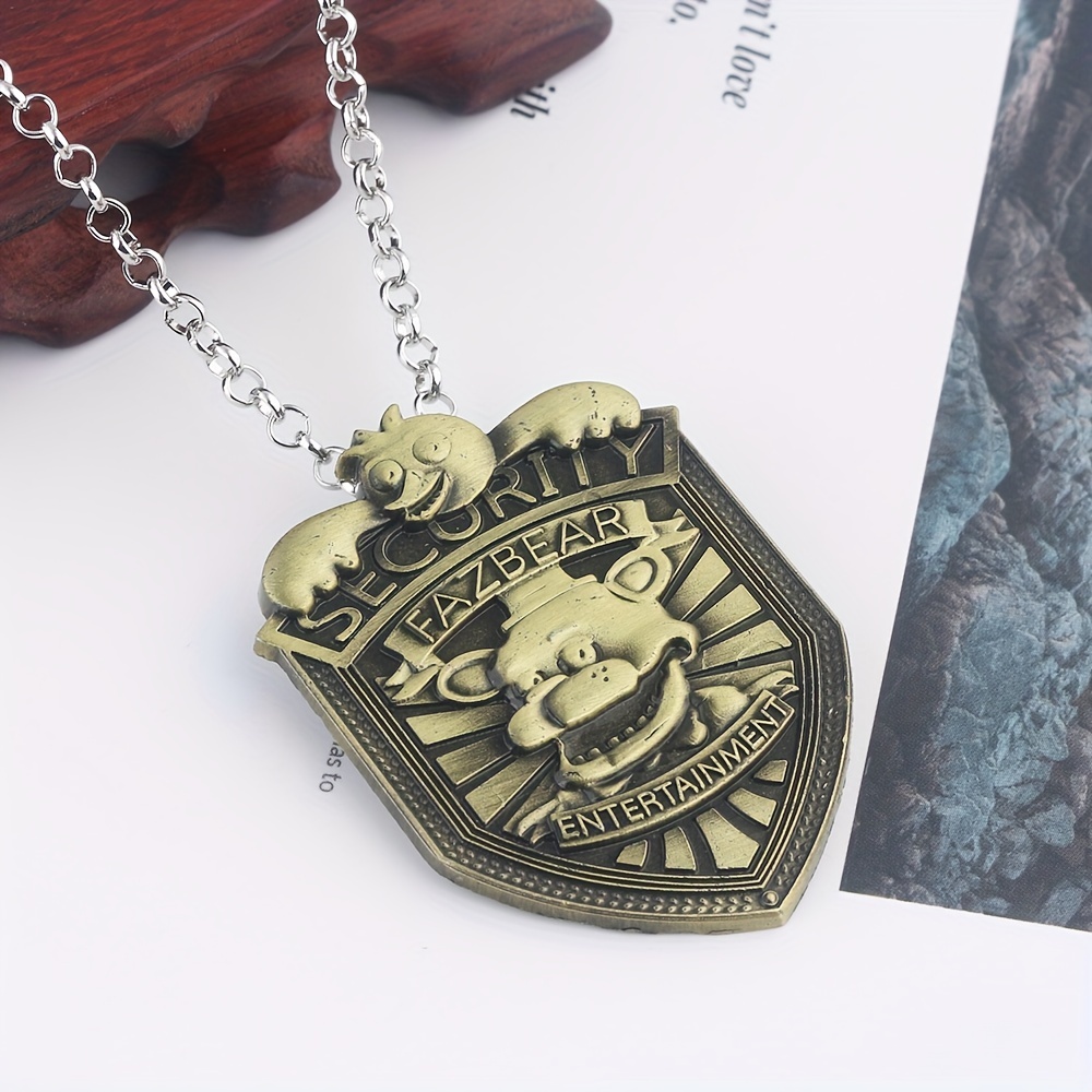 Cartoon Game Five Nights At Freddy's Fnaf Security Badge Pendant Necklace -  Temu United Arab Emirates
