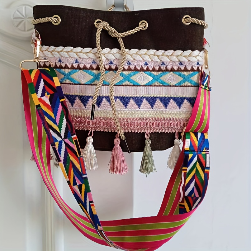 Mini Vintage Bohemian Bucket Bag, Retro Ethnic Style Crossbody Bag, Women's  Boho Handbag, Shoulder Bag & Purse - Temu United Arab Emirates