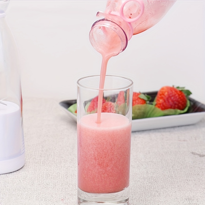1pc fruit juicer cup portable household wine bottle juicer small portable multifunctional juice maker handheld mixing cup details 3