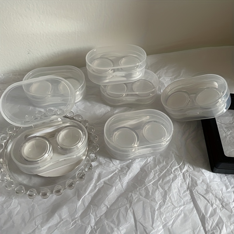 6 Paar Kontaktlinsenbox, Kontaktlinsenbehälter, Pflegebox Für