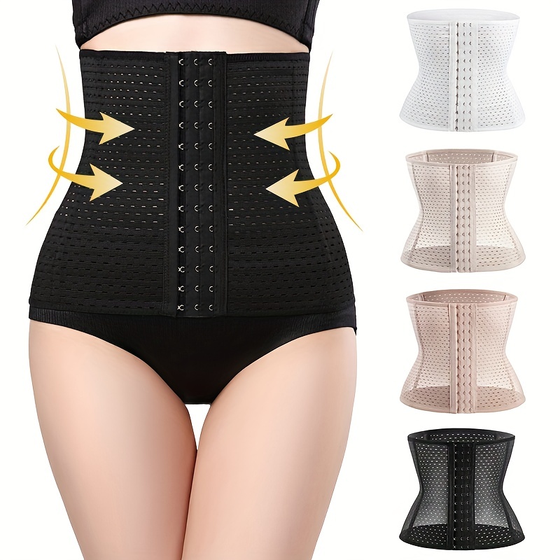 Black Elastic Strap Abdominal Belt Waist Wrap Girdle Corset For Women For  Stomach Snatch, Shop On Temu And Start Saving