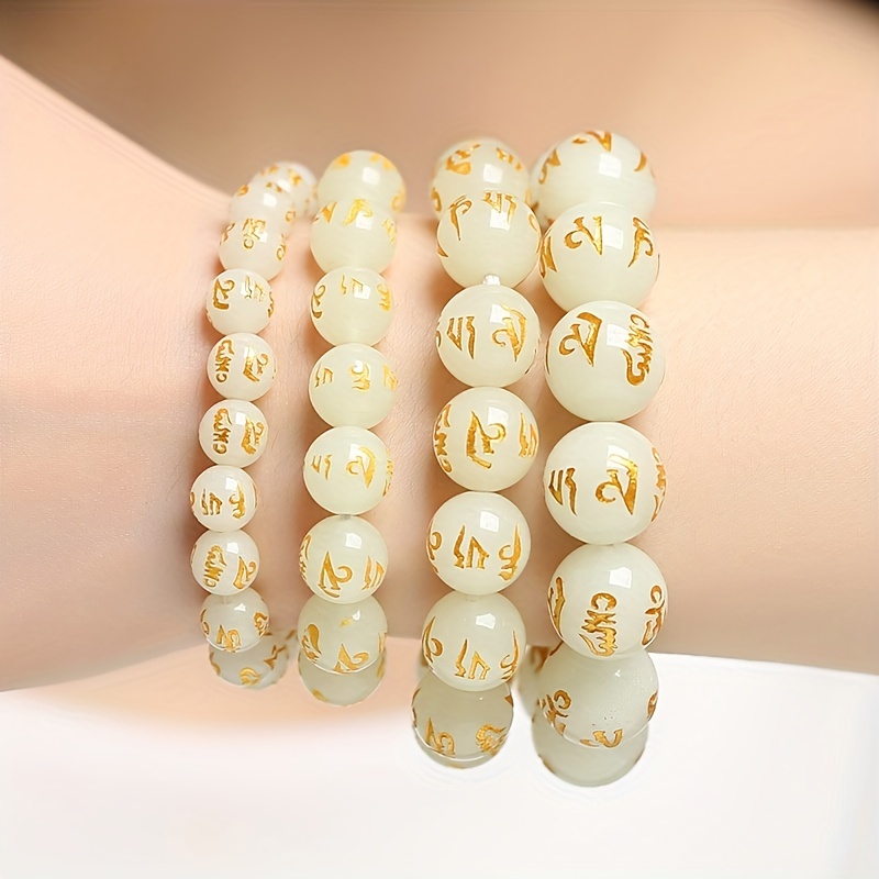 New Luminous Glow In The Dark Bracelet Natural Stone Bracelets for