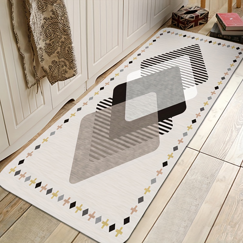 1pc Imitation Cashmere Kitchen Floor Mat, Kitchen Appliance Floor Mat,  Non-slip Kitchen Mat