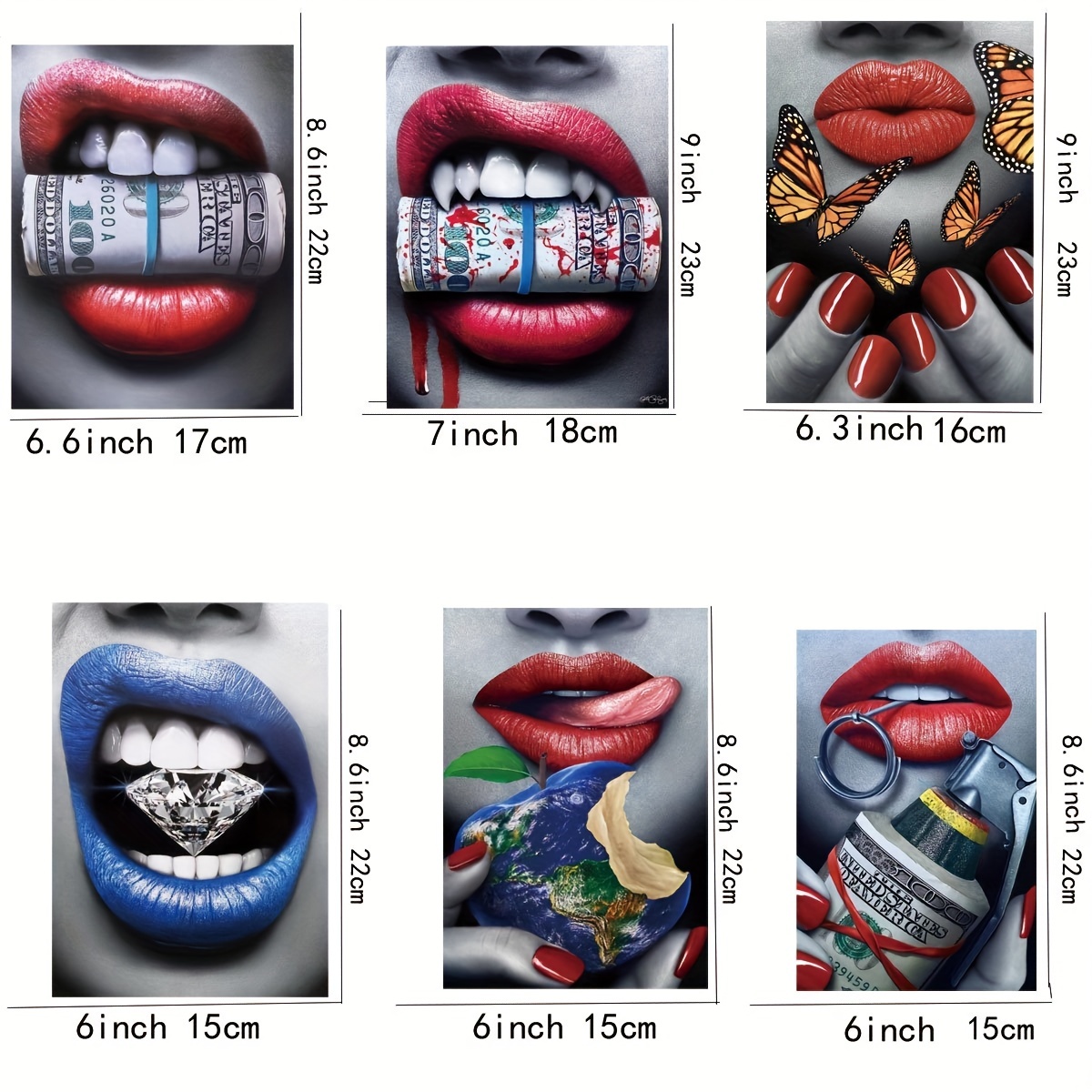 New Designs Hot Lips Diy Iron On Transfer Stickers For T-shirts Washable  Garments Accessories Heat Transfer Press Sticker For Clothing - Temu