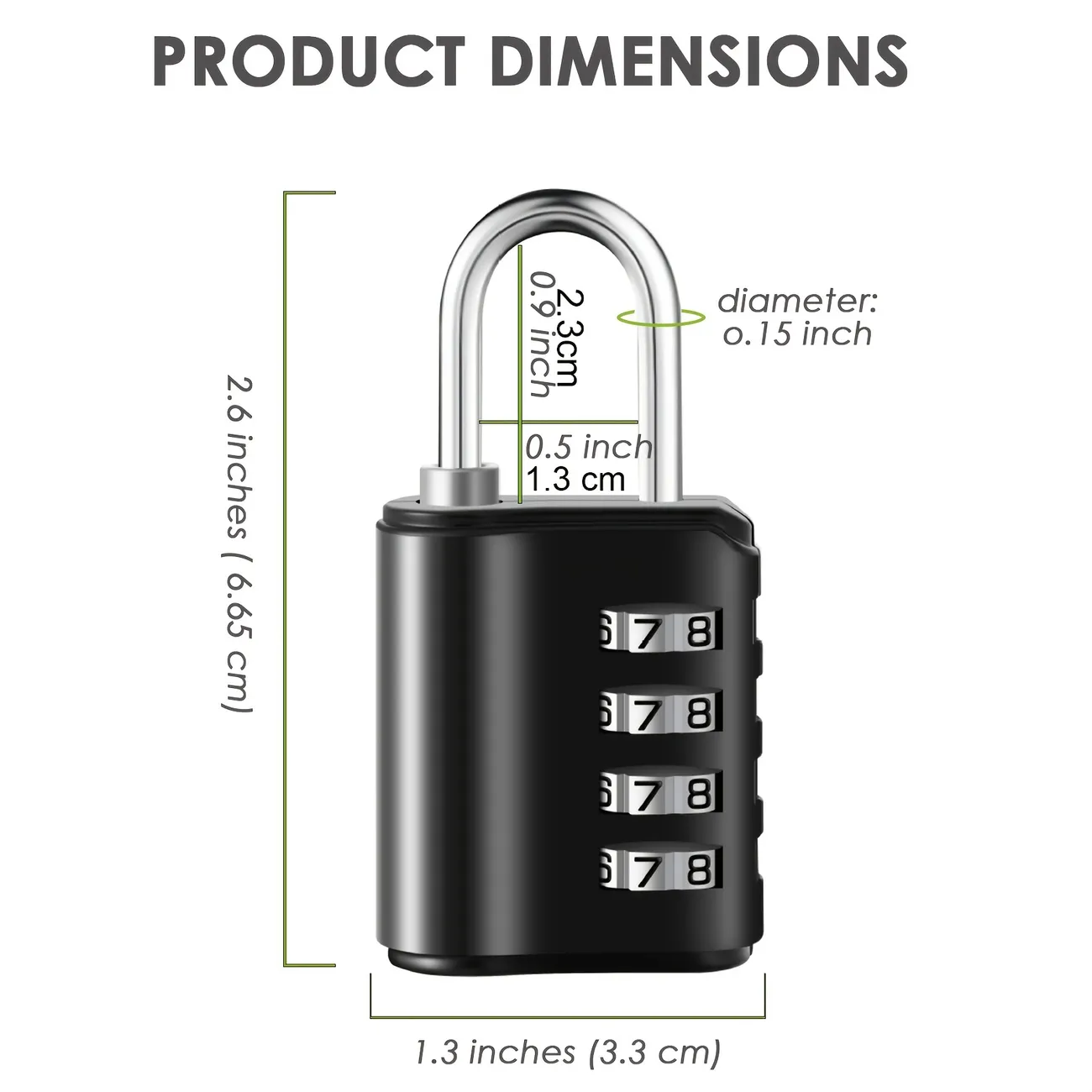 Packs Combination Locks Digit Padlock With Keys Gate Lock For Locker  Tools  Home Improvement Temu Japan