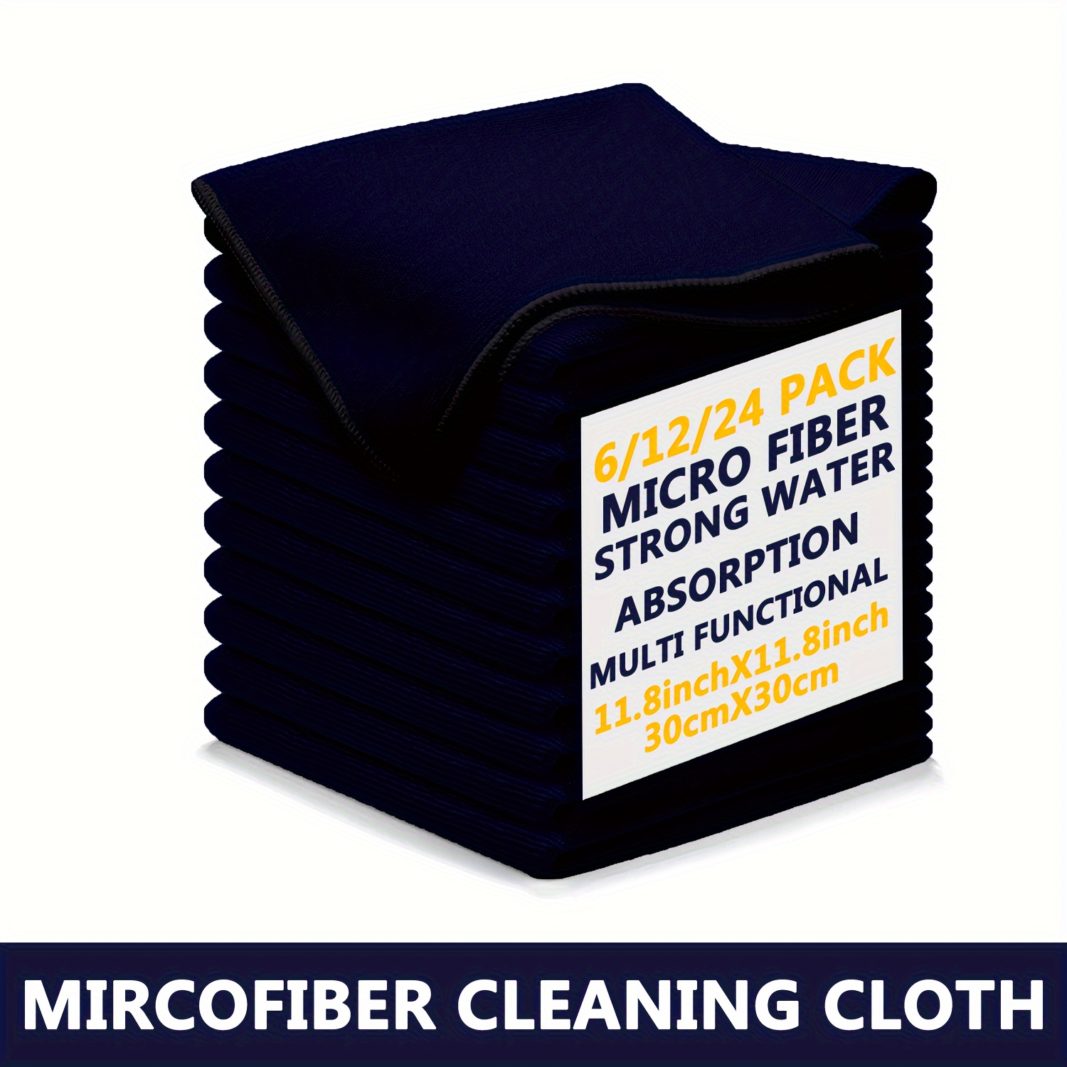 12/24/48 Microfiber Cleaning Cloth Cleaning Towels For - Temu