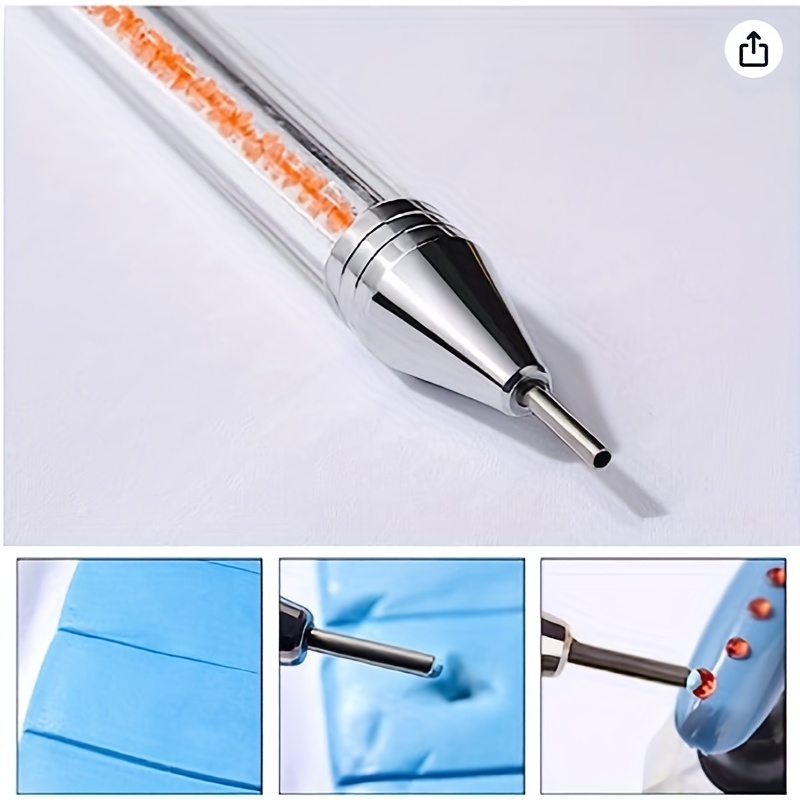 Nail Art Rhinestone Pen Tool, Dual-head Rhinestone Wax Pen