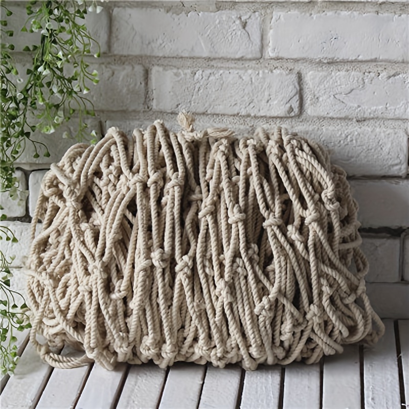 Fishing Net Decoration Wall Fishing Net Thick Thread Hemp Rope Shell Net