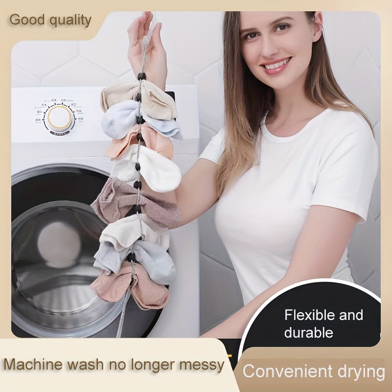 Sock Snaps - Socks Washing Machine Locks - Sock Clips for Washing Machine  and Dryer, Socks Organizer for Closet & Sock Keeper - Easy-to-Use Laundry