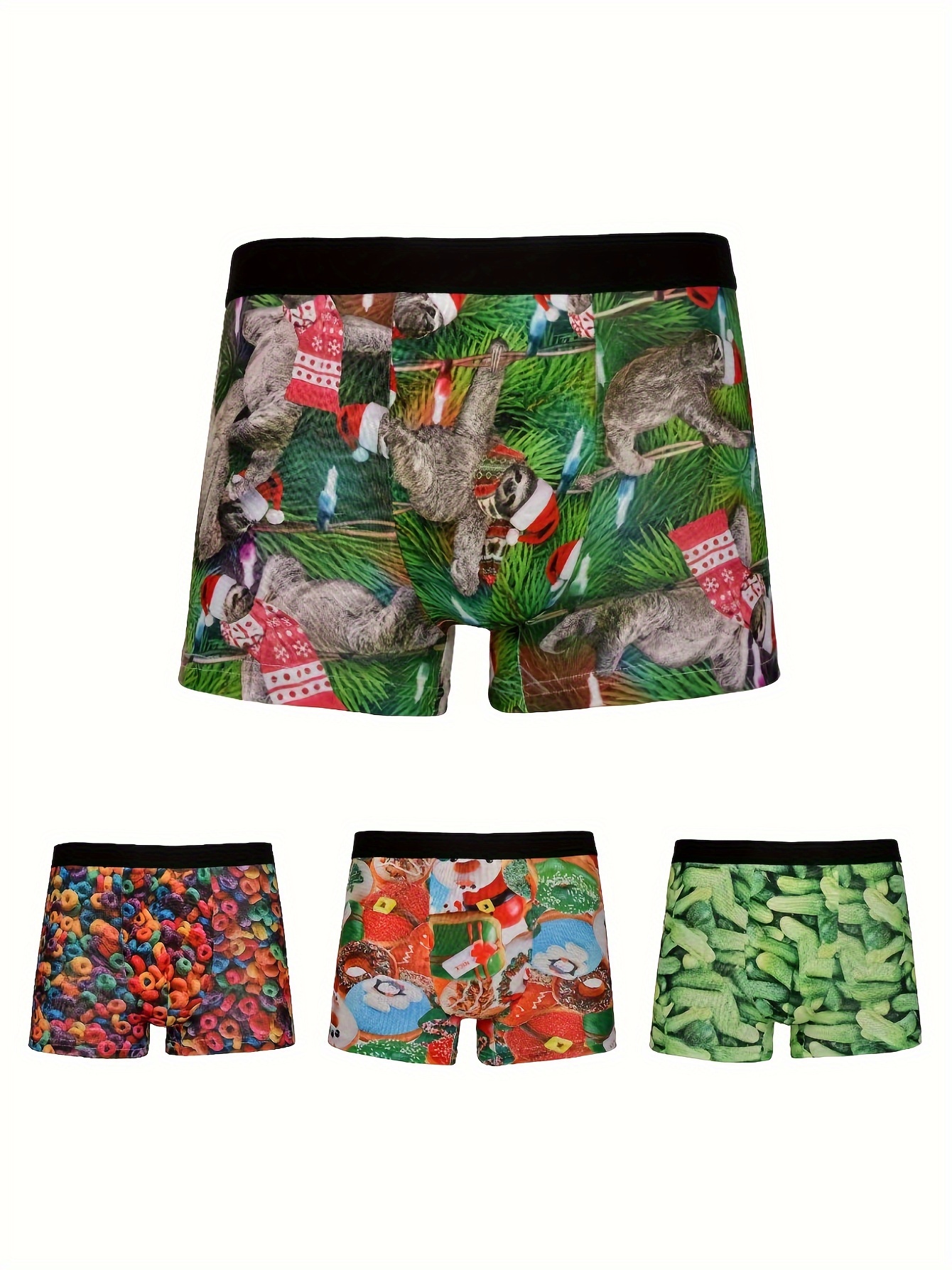 Camouflage Shark Ethika Man Underwear Boxer Briefs Sports Pants US Size  S-3XL 