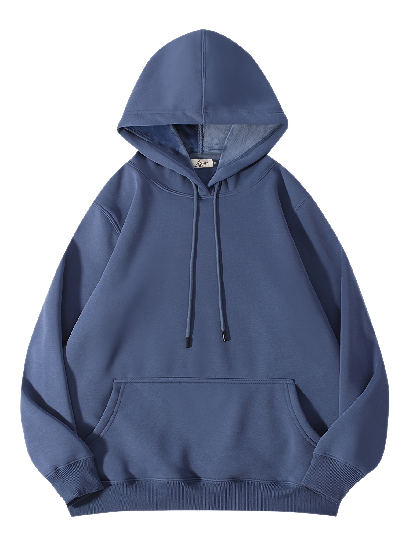 Plain dark blue sales hoodie