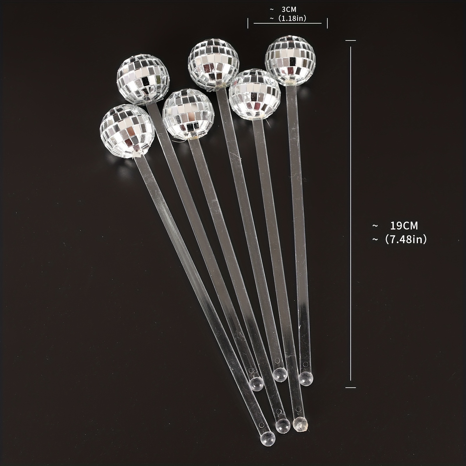 White Cocktail Stirrers Disposable Round Drink Stirrers For - Temu