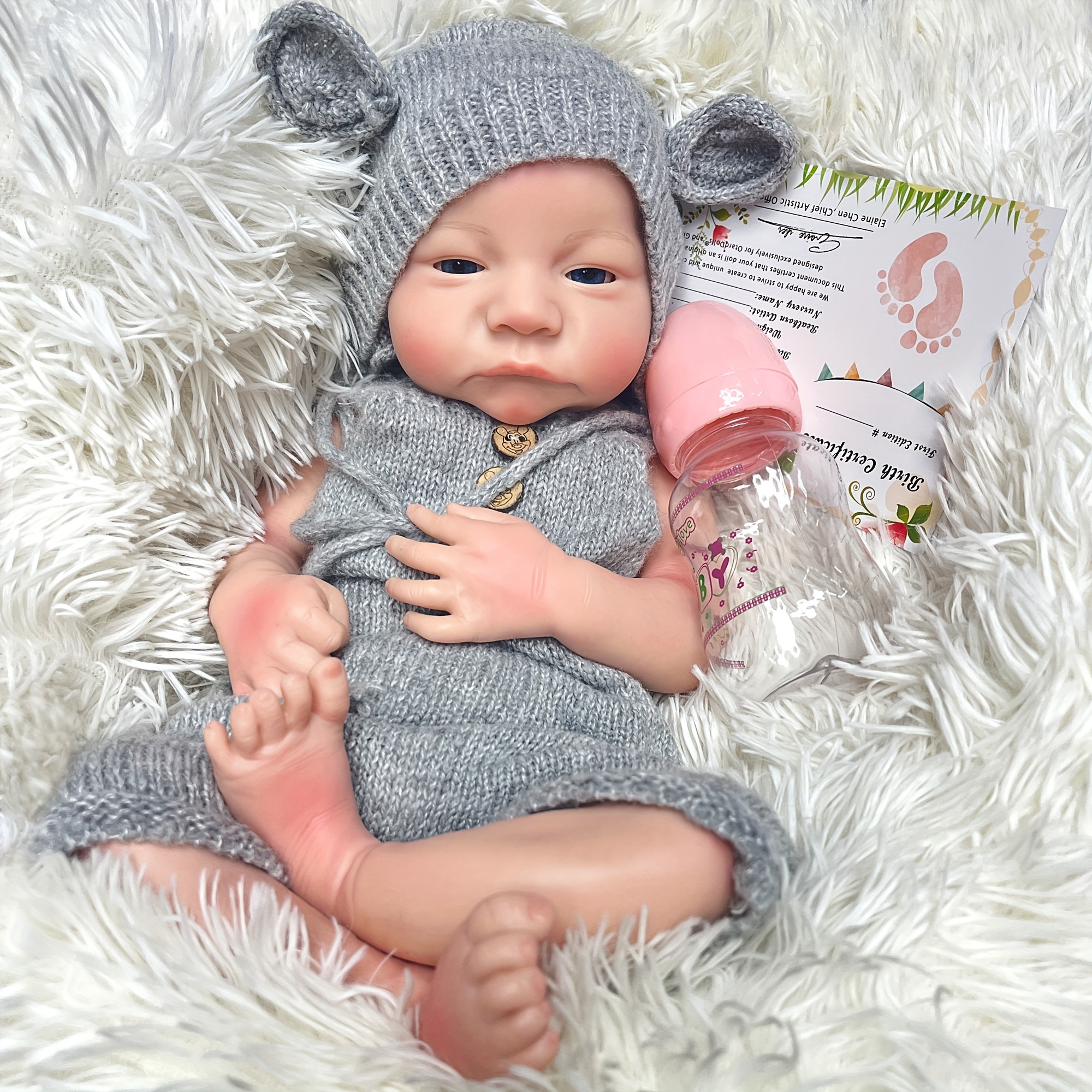 18 Inch Full Body Silicone Girl With Open Eyes – Reborn With Love Baby  Dolls Store