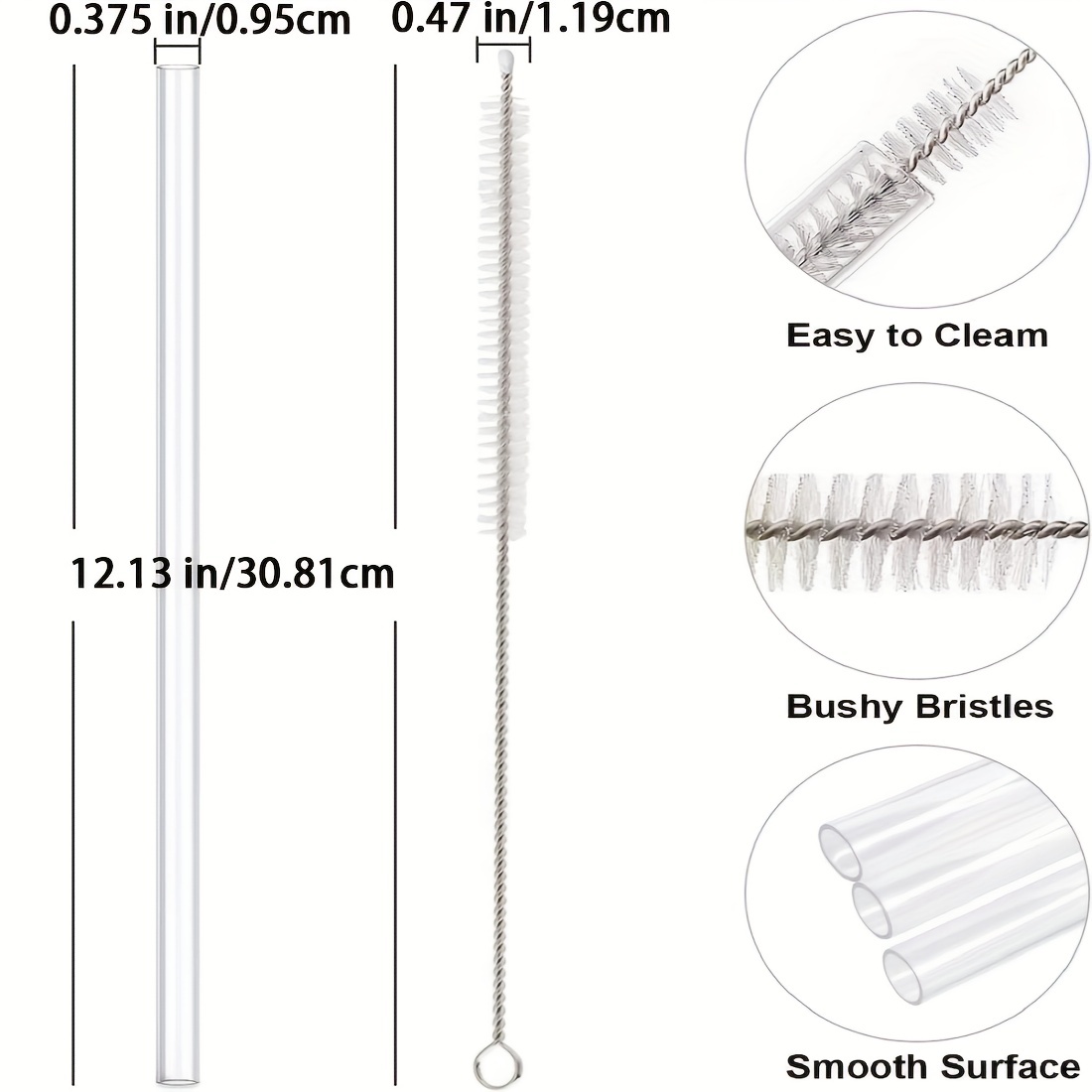 Stainless Steel Replacement Straws for Stanley Adventure Travel Tumbler 40oz,  6pcs Reusable Straws with Cleaning Brush - AliExpress