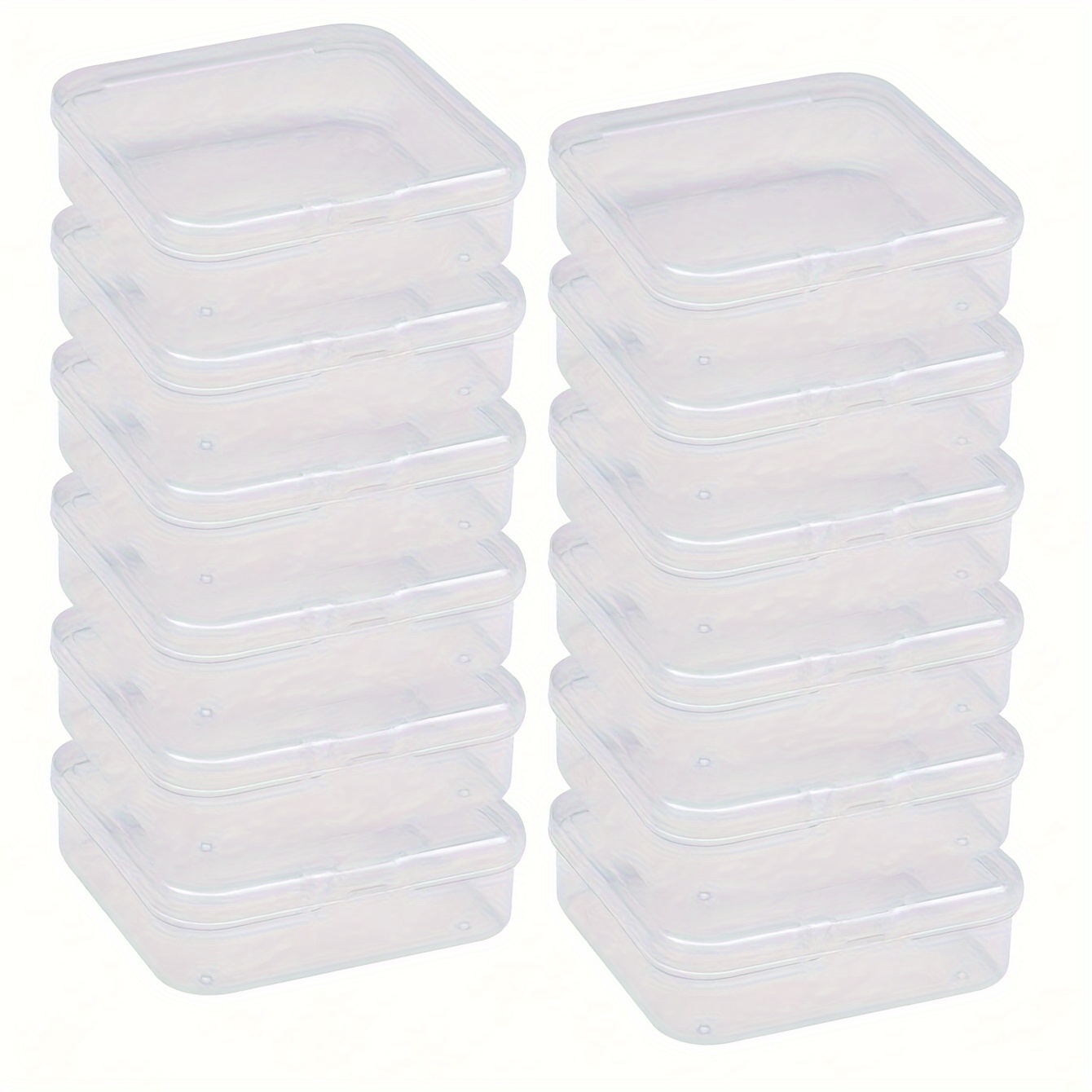 12pcs/set Cajas Almacenamiento Plástico Transparente Mini - Temu