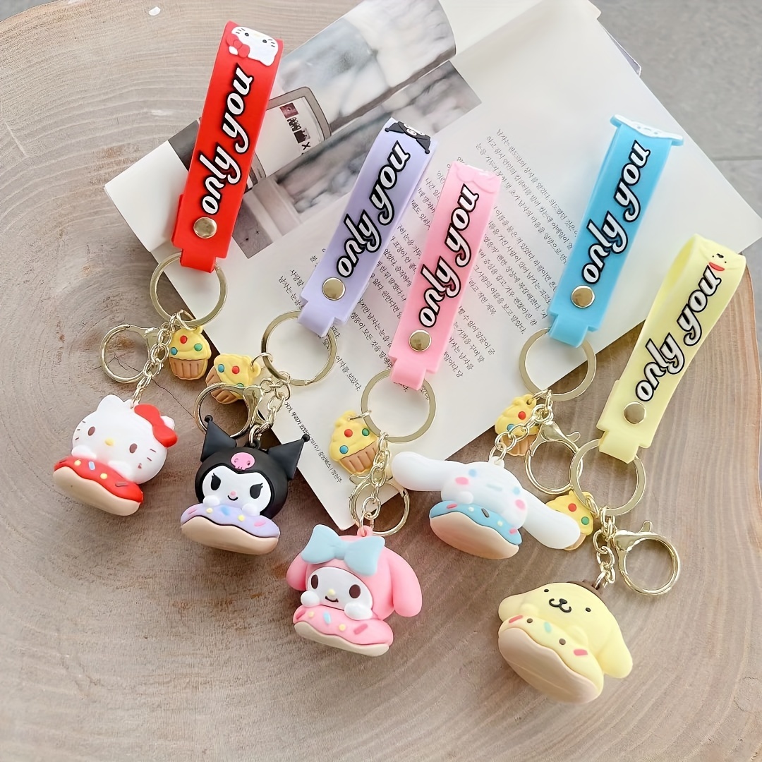 Cute Kawaii Hello Kitty Accessories Anime Keychain Adorable Keychain  Keyring Key Purse Handbag Car Charms - Cell Phones & Accessories - Temu