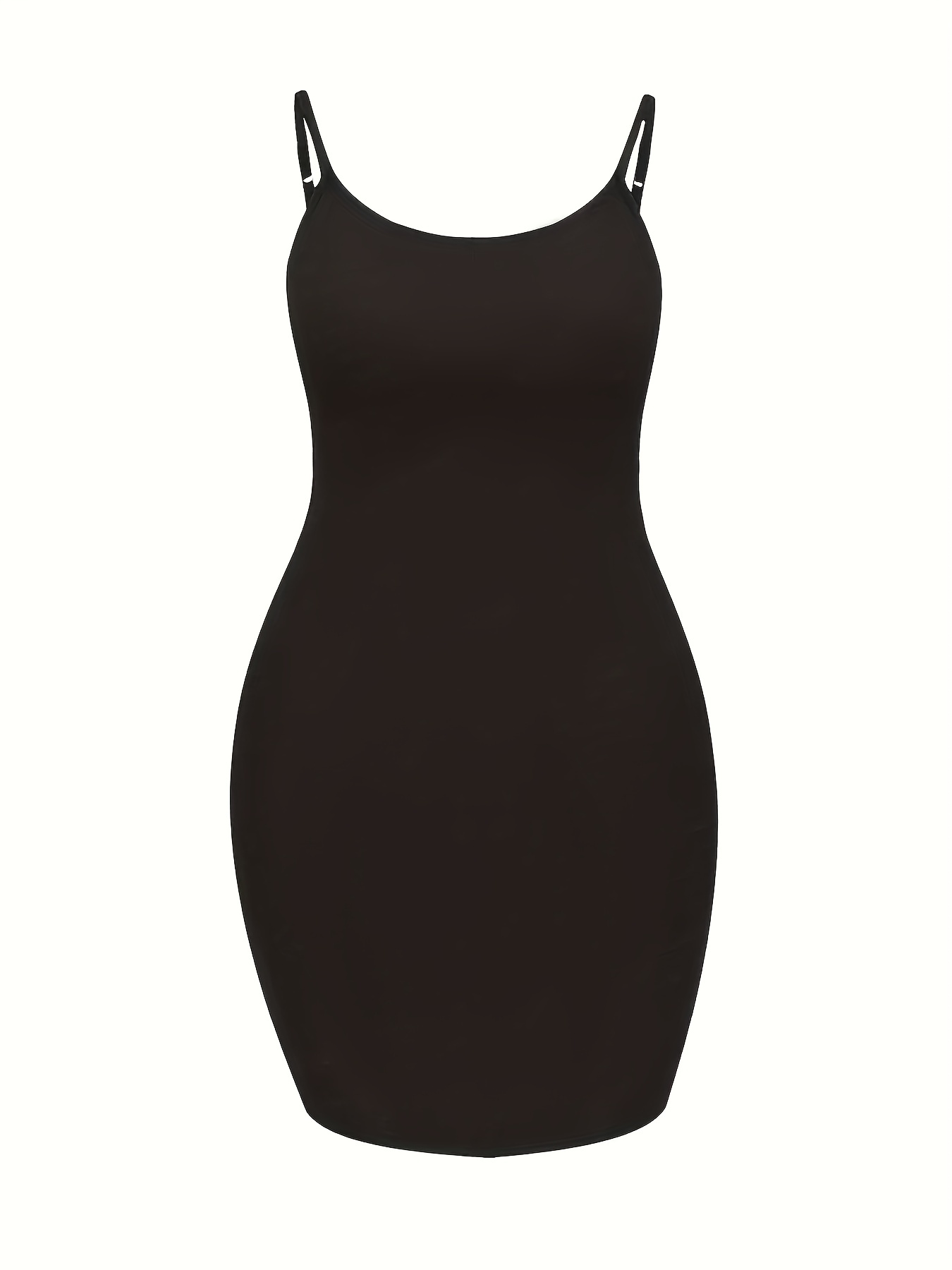 Sexy Scoop Neck Open Back Cami Dress Sleeveless Solid - Temu