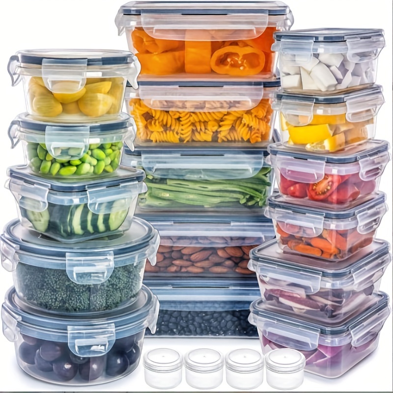 700ml Food Storage Container Plastic Transparent Rectangular Sealed Box  Gift