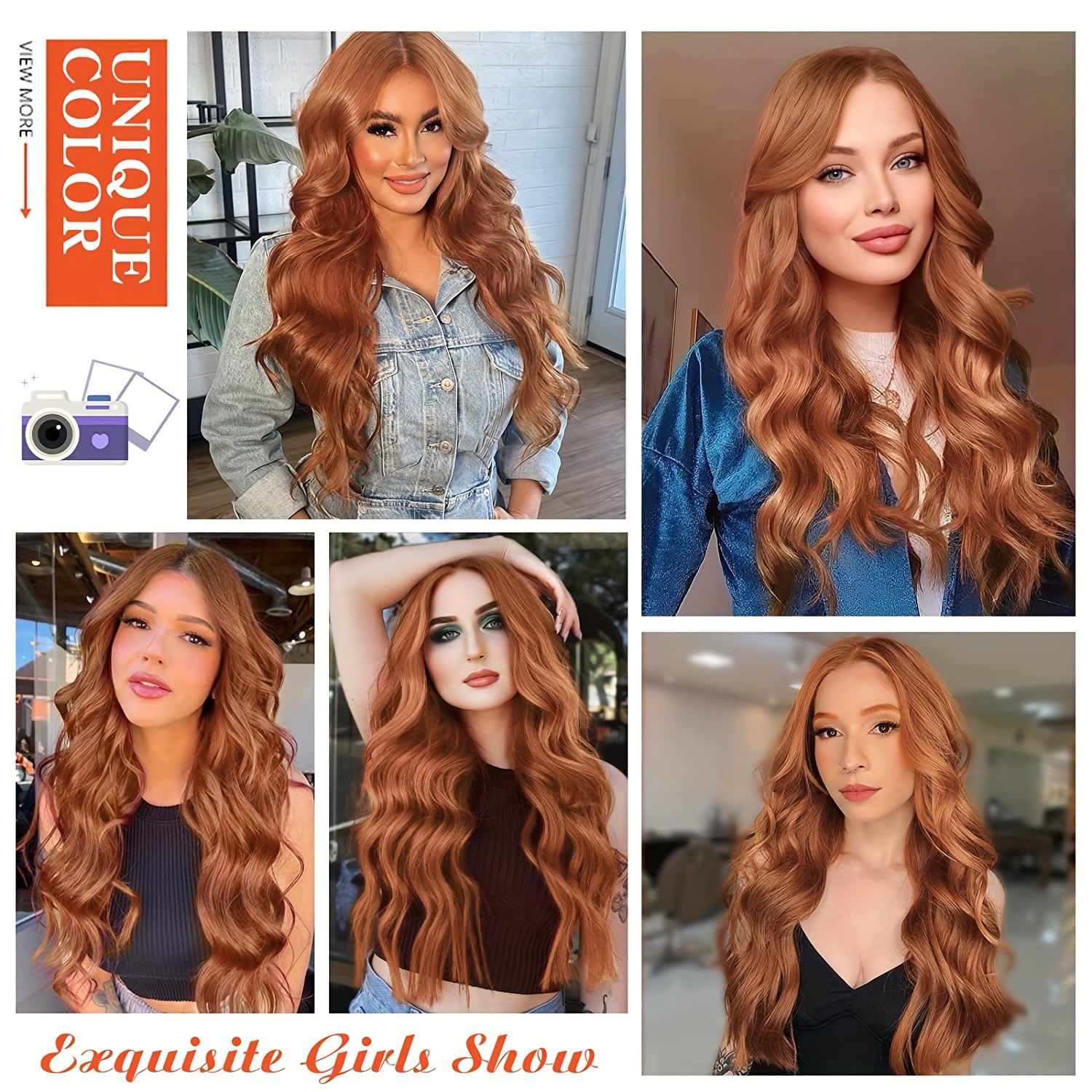 Long Curly Wave Lace Wigs Synthetic Wigs Women Middle Part - Temu