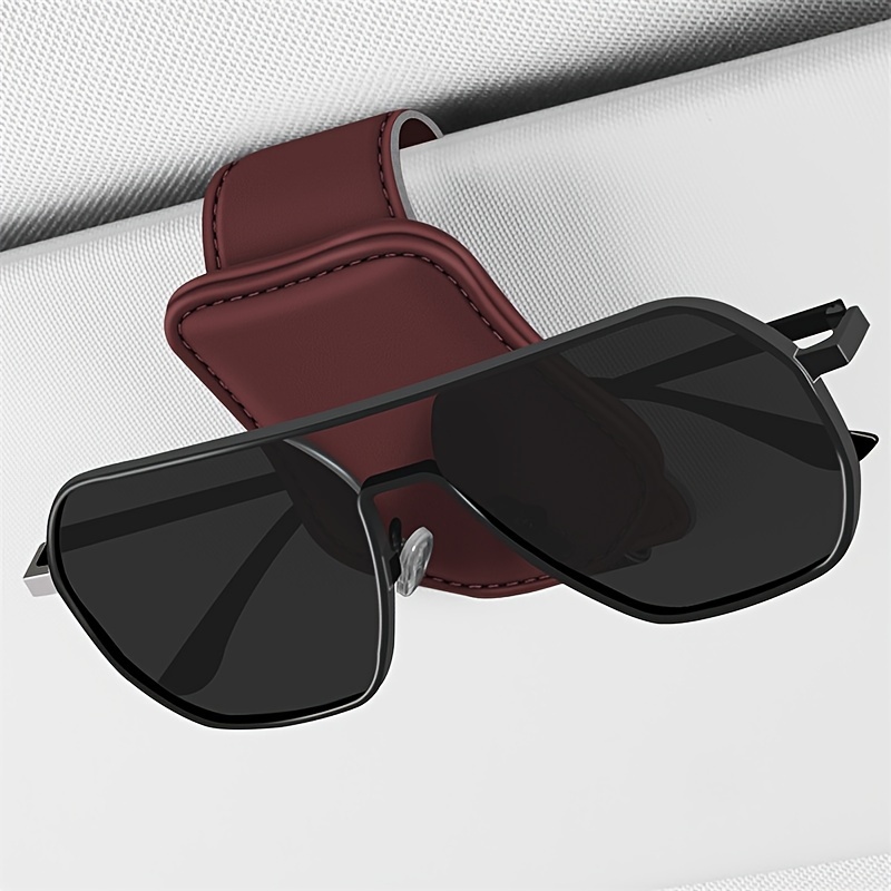1pc Auto Sonnenblende Brillen Clip, PU Leder Magnetische Sonnenbrillen  Clip, Universal Sonnenbrillen Rahmen - Temu Austria