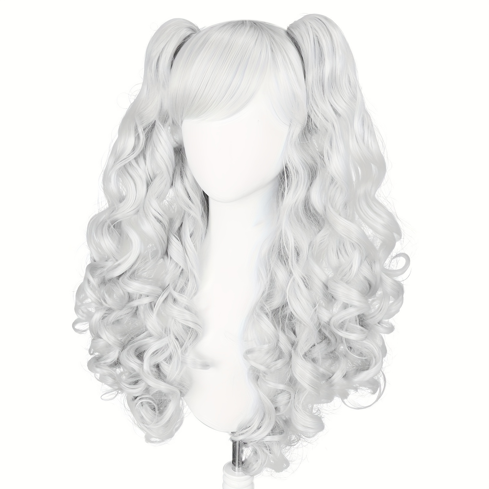 White wig with clearance pigtails