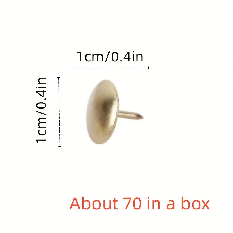 Thumbtacks Golden Nickel School Supplies