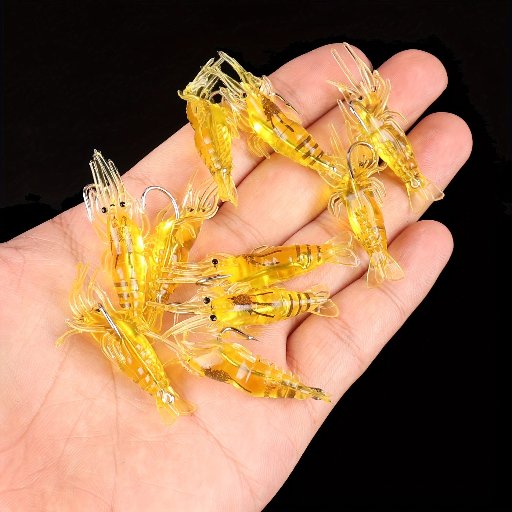 Bionic Soft Lure 5hooks Luminous Shrimp String Hook Anti - Temu Canada