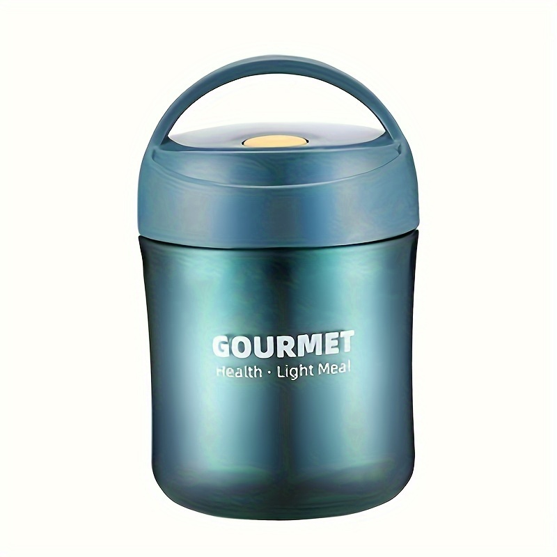 1pc Compact 304 Stainless Steel Thermal Insulated Food & Soup Container