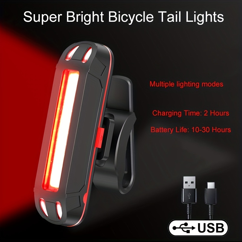 自転車用 USB テールライト テール LED 充電式 ランプ リアライト