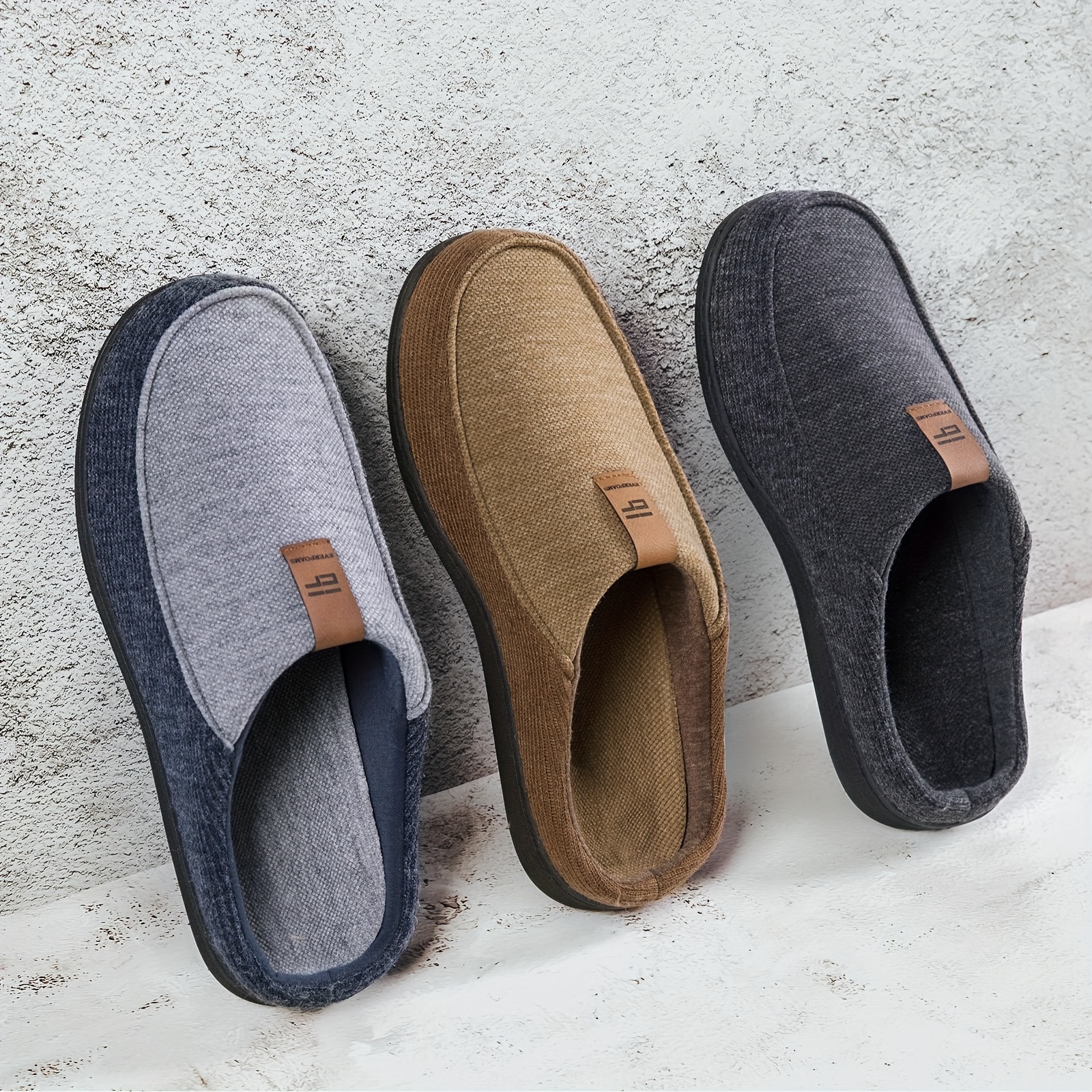 Men's Knitted Mules Lightweight Slip-On Casual Shoes