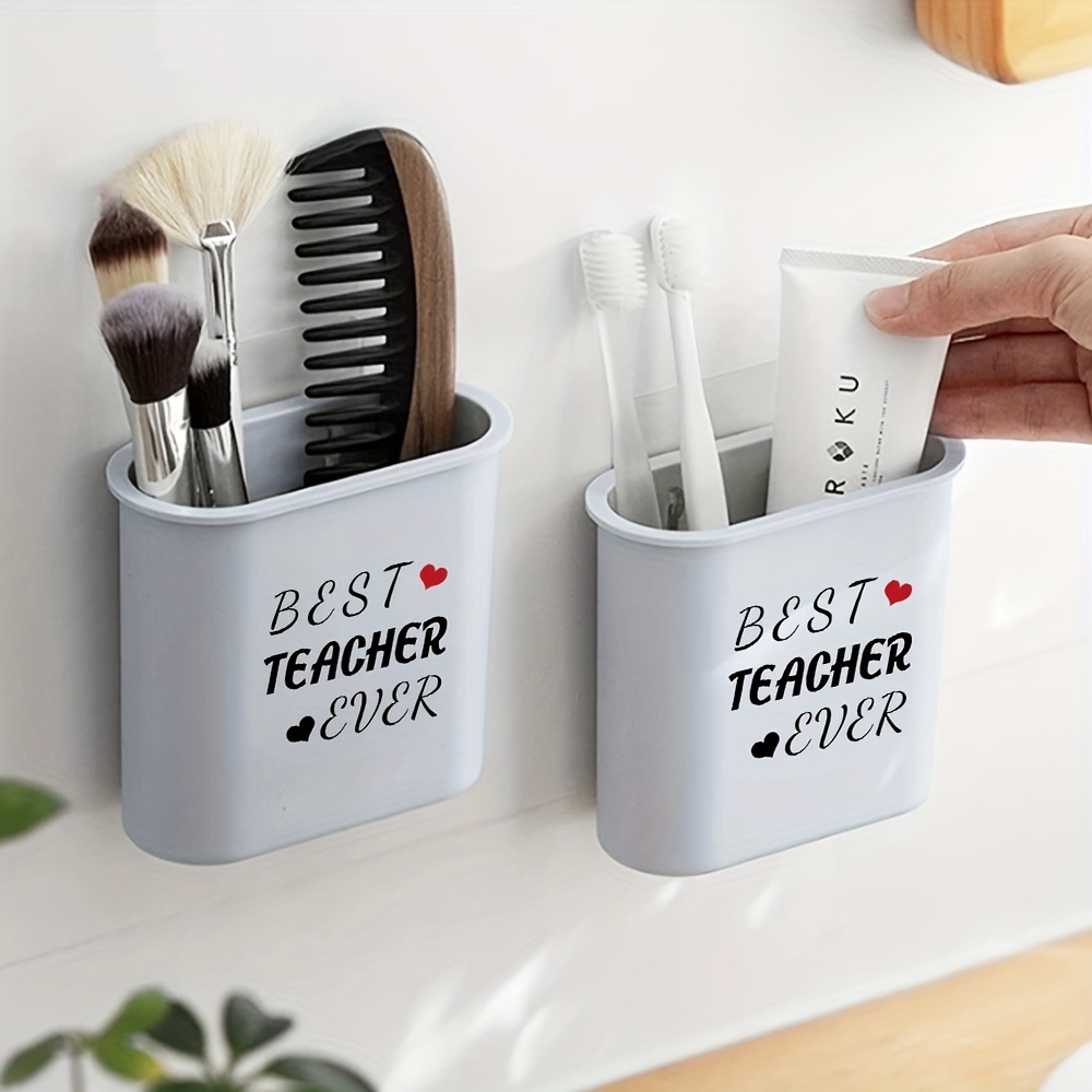 Hollow Design Toothbrush Holder And Toothpaste Holder Set - Temu