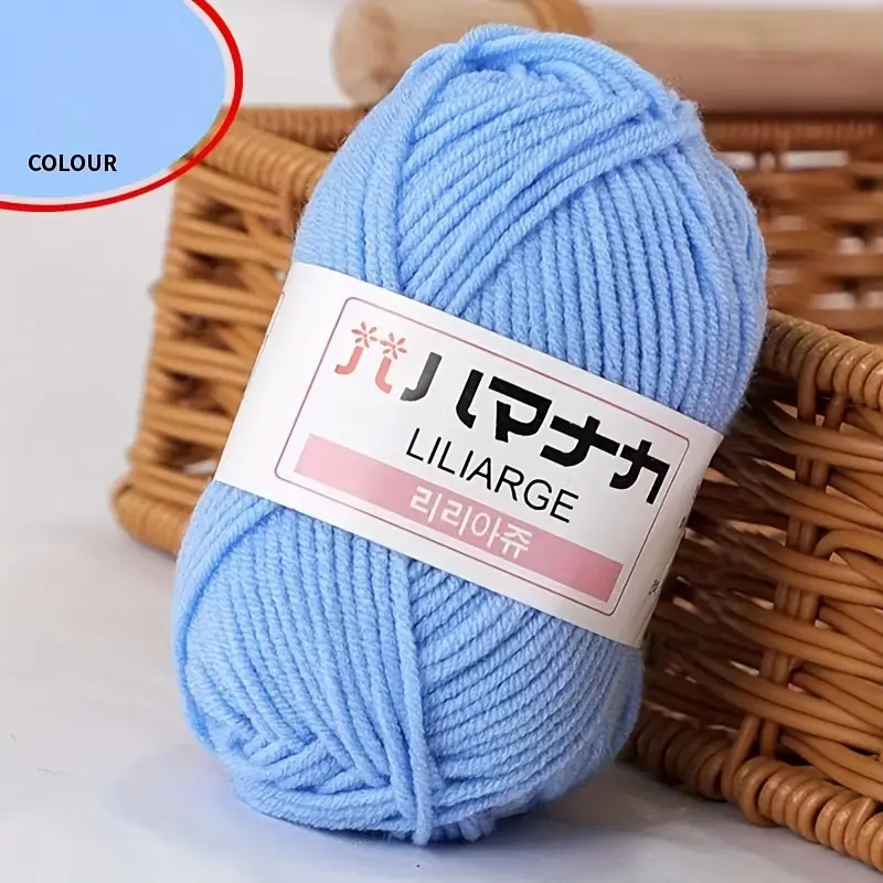 Milk Cotton Yarn Hand Knitting Thread Multi color Crochet - Temu