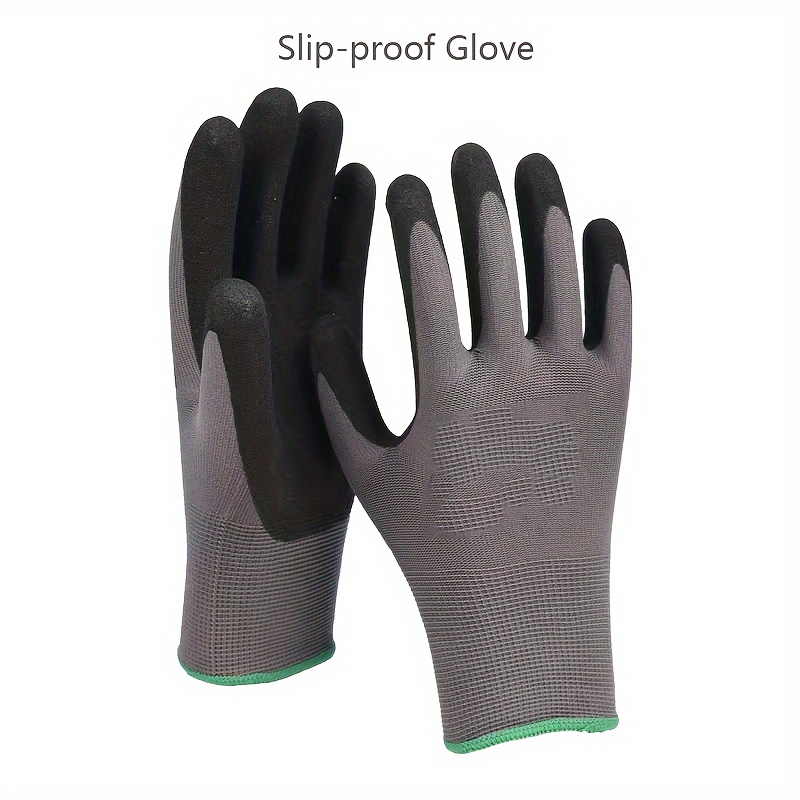 DULFINE Ultra-Thin PU Coated Work Gloves-60 Pairs,Excellent Grip,Nylon  Shell Black Polyurethane Coated Safety Work Gloves, Knit Wrist Cuff,Ideal  for Light Duty Work. (Medium) - Yahoo Shopping