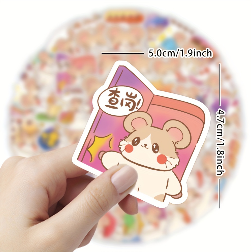 Small Hamster Cartoon Graffiti Stickers Cute Girly Style - Temu