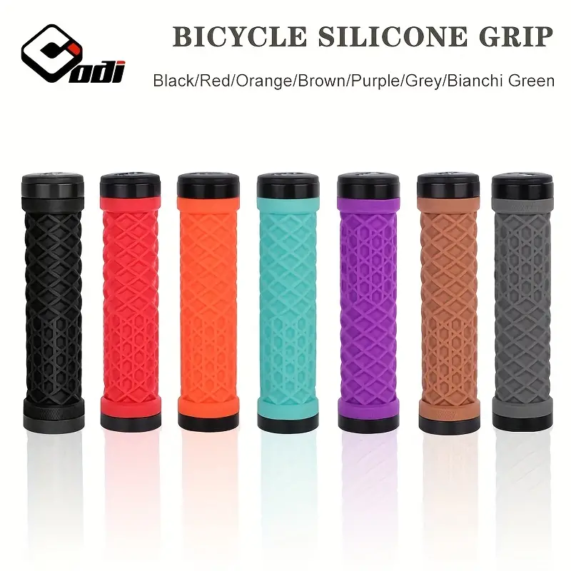 Silicone Mtb Bike Grips Soft Shockproof Handlebar Cuffs - Temu