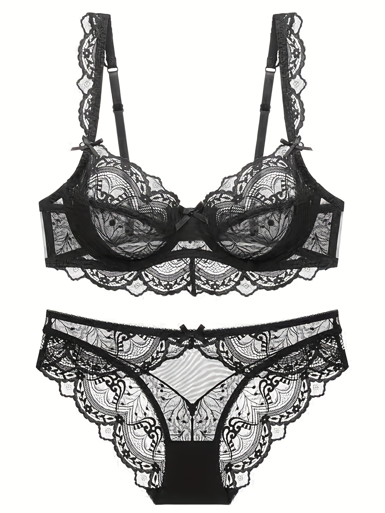 / summer sexy seamless lingerie sets women lace bowknot push - Temu