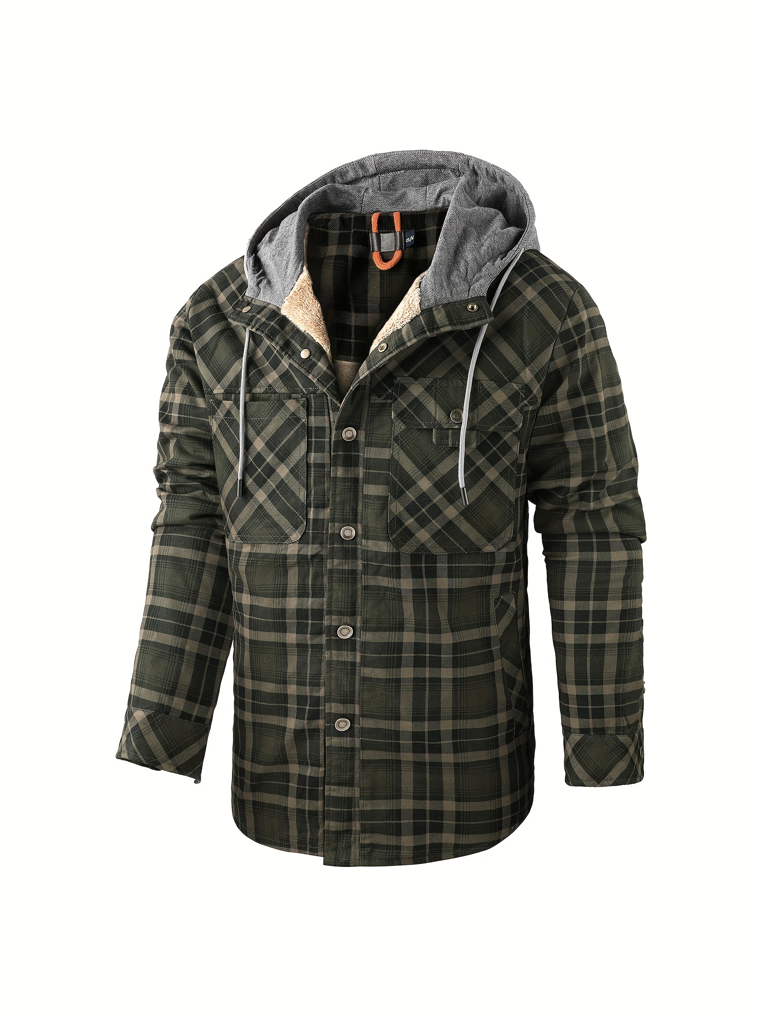 Gravel gear sherpa lined hooded flannel shirt jacket sale