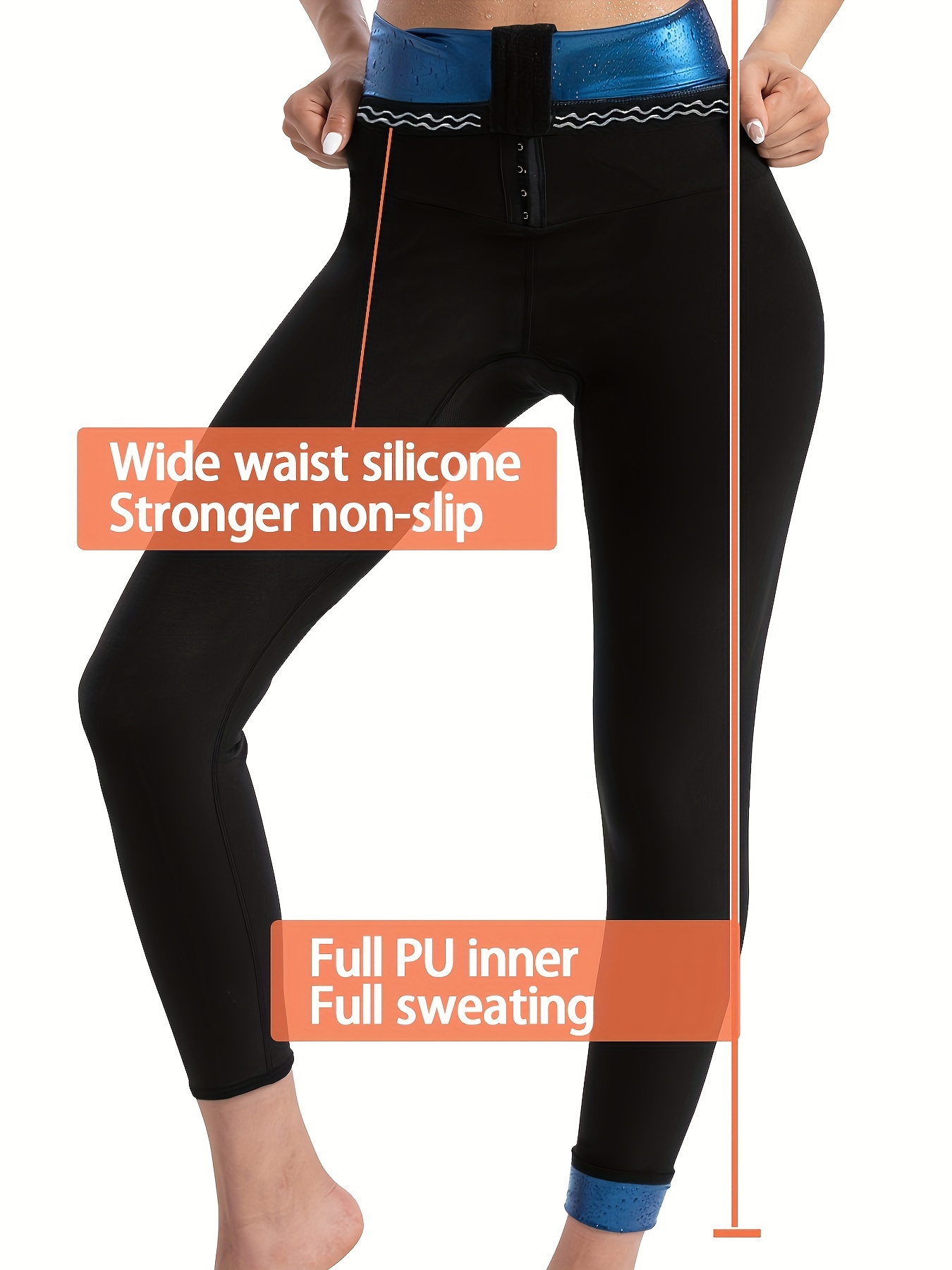 Sauna Sweat Shapewear High Waisted Leggings Pants Thigh Workout Suit