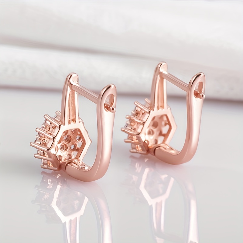 Gold Earring Back Rose Gold / Pair