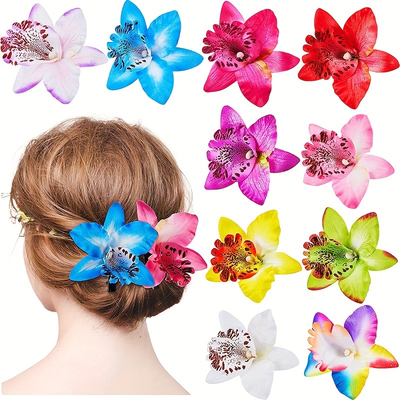 Flower Vine Hair Claw Clips Super Fairy Bell Orchid Hairpin - Temu Canada