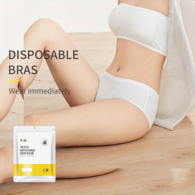 Disposable Underwear Bra Thickened Disposable Bra Hair - Temu