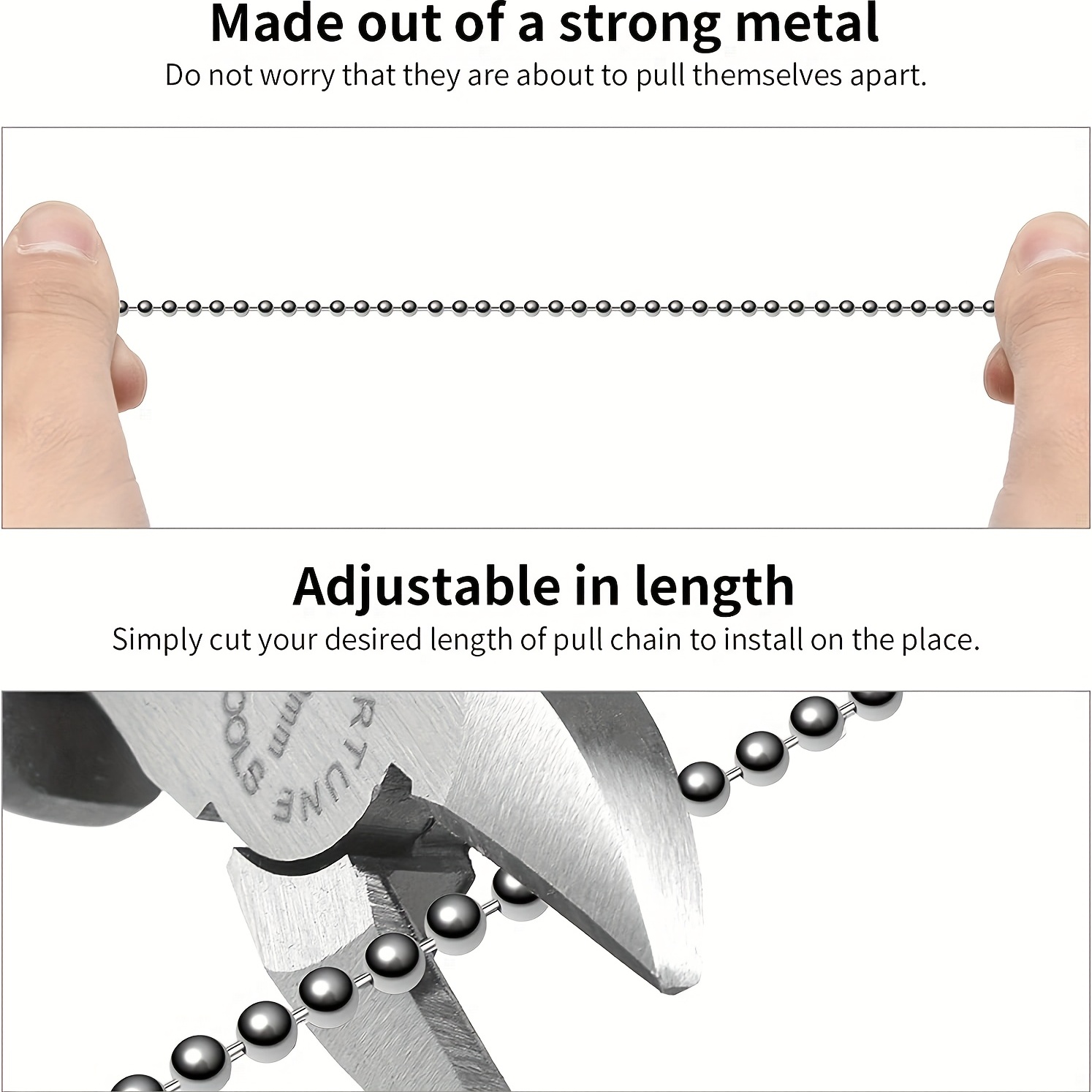 Ceiling Fan Pull Chain Rust Proof Copper Beaded Extension Temu