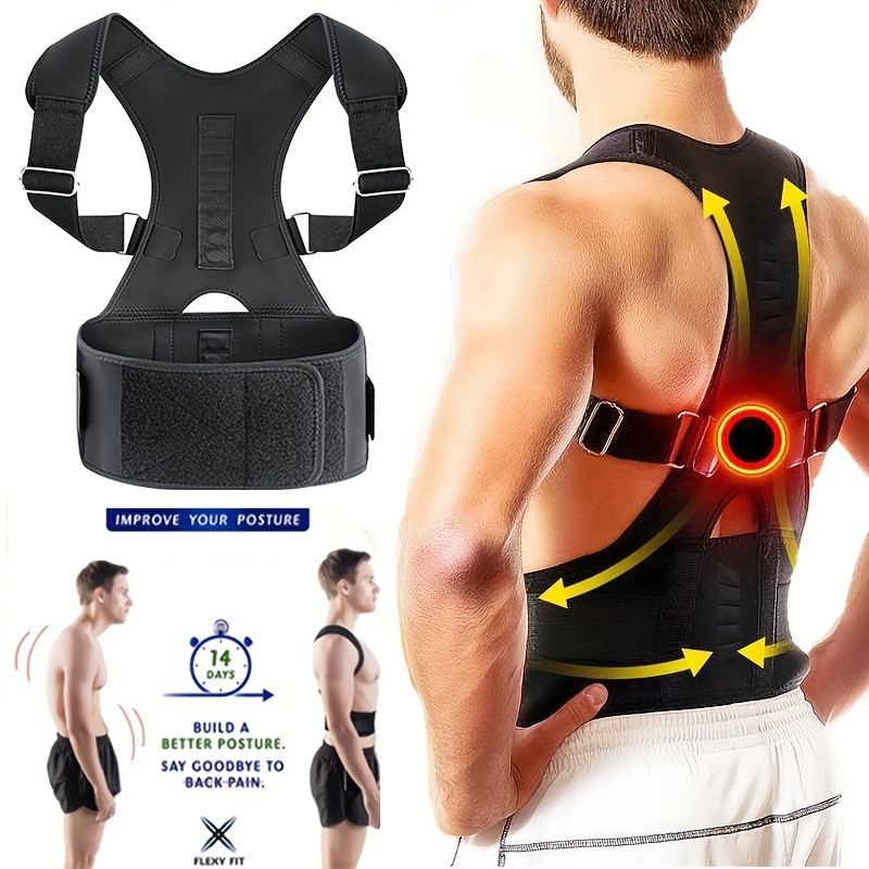 Posture Corrector for Men Women Back Brace Adjustable Straps Shoulder  Support Trainer