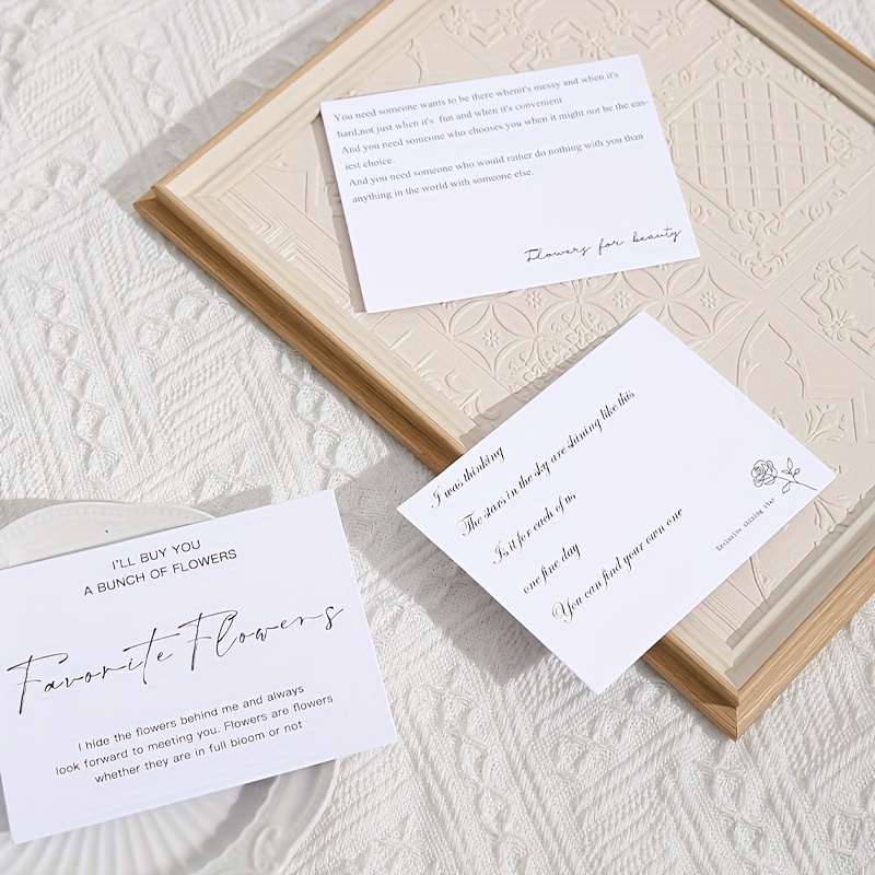 Flower Decoration Greeting Card Flower Packaging Accessories - Temu